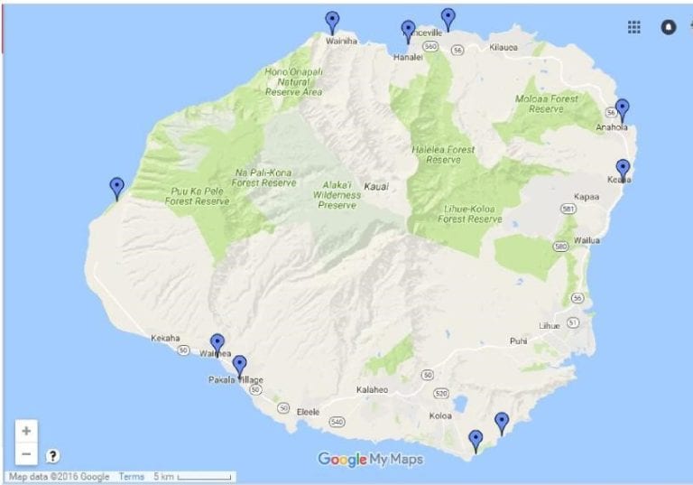 Top 10 Kauai Beaches (With Map)|Kauai Best Beaches-Waikiki Adventures