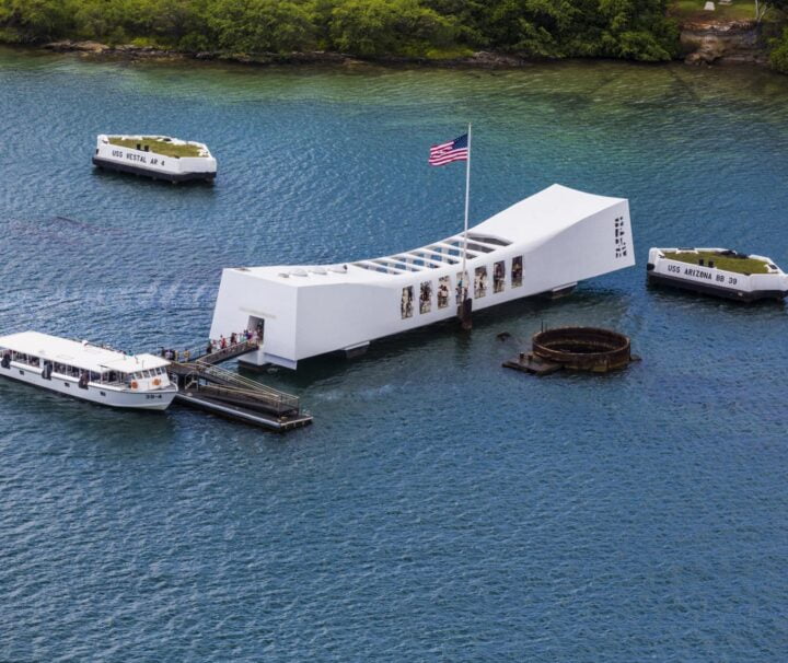 Pearl Harbor Memorial Aerial