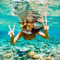 Snorkeler-Underwater-Ocean-Reef-Girl-Hawaii-Molokini Snorkeler-Underwater-Ocean-Reef-Girl-Hawaii-Molokini