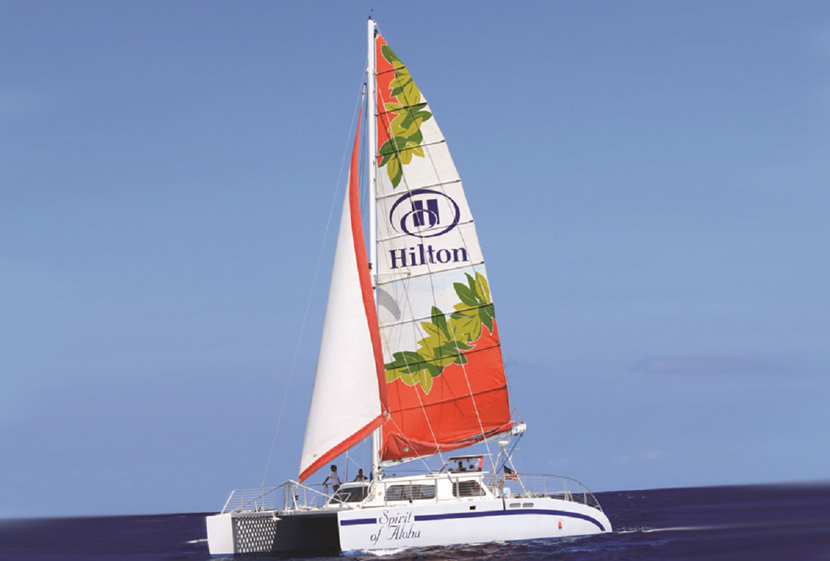 adventure sail on the spirit of aloha catamaran