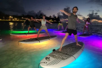 Fireworks Glow and Flow OahuFireworks Glow and Flow · from $75Evening Floating Yoga Class on LED-lit Boards