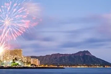 Waikiki, OahuSunset & Fireworks E-Bike Ride · from $62.99Friday Only · 9 Mile Bike Route
