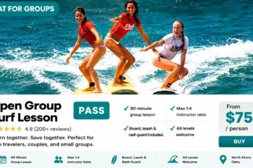 Waikiki Surf Lessons Waikiki, OahuWaikiki Surf Lessons · from $75Beginner-Friendly & Up to 4 Per Instructor
