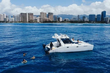 Private Catamaran Cruise & Snorkeling Keanuenue Honolulu, OahuPrivate Catamaran Snorkel Cruise ยท from $649Sea Turtles, Tropical Fish & Waikiki Coastline