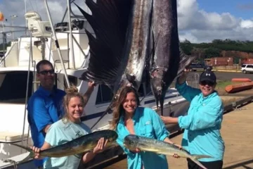 Shared Fishing Charter Lihue, KauaiShared Fishing Charter · from $358.80Blue Marlin, Ahi, Mahi Mahi & Ono