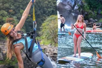 Hakalau, Big IslandZip N Dip Combo · from $341.509-Line Zipline, Waterfall Swim & Kayaking